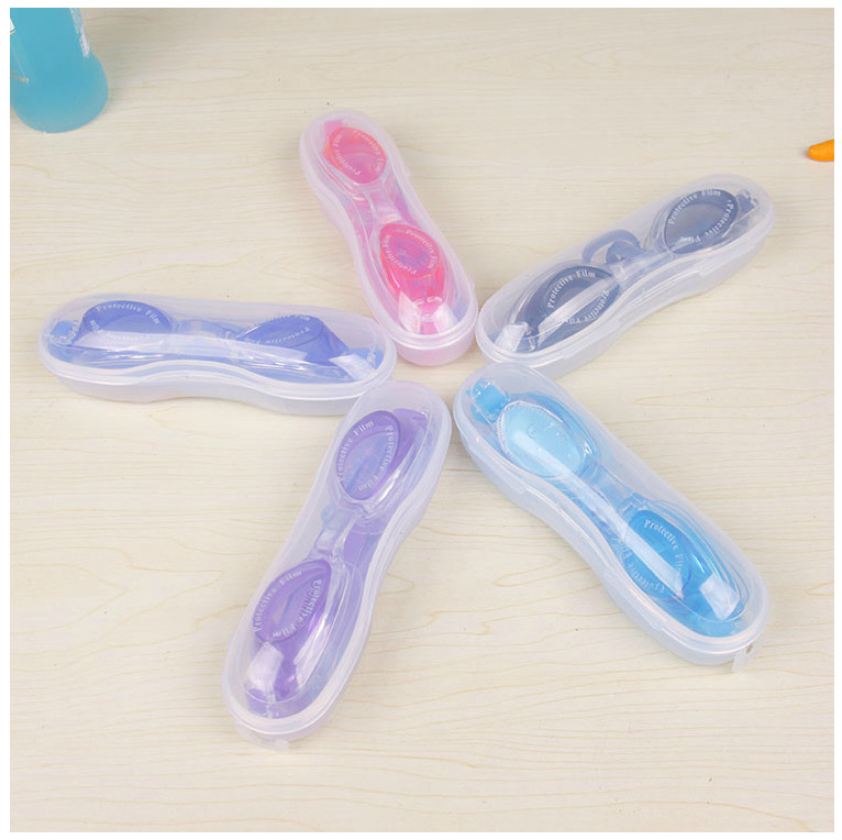 A6498 HD large frame waterproof anti-fog swimming equipment glasses men and women children swimming goggles earplugs