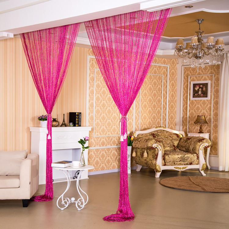 1*2 meters thick encryption flat silver wire curtain foreign trade wedding ceiling Ferris wheel decorative partition curtain