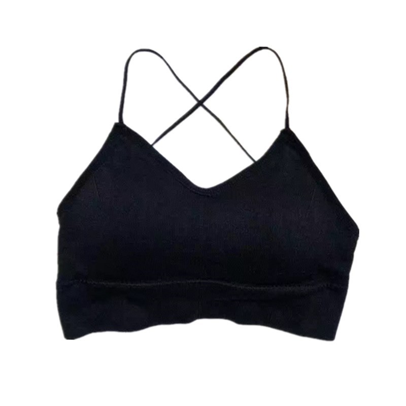 New Kaka Backless Slim-Fit Slim Inner Wear ins Outer Wear Short Small Camisole Top Women's Crossover Underwear