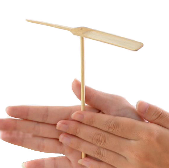 Factory wholesale LOGO bamboo dragonfly flying sky fairy bamboo dragonfly hand rub bamboo wooden toy Dragonfly