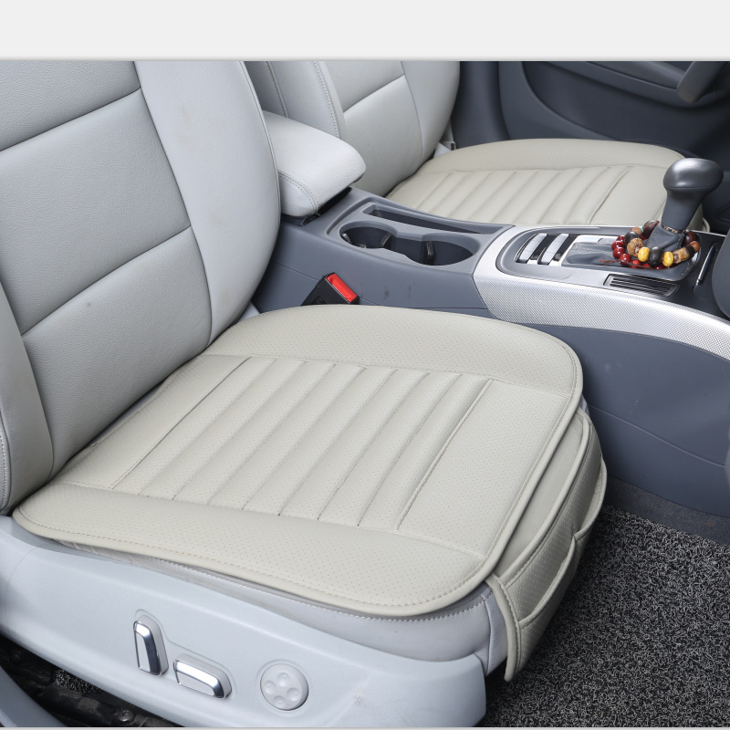 Independent station cross-border e-commerce hot-selling car cushion without backrest three-piece single-piece bamboo charcoal cushion pu four-season Universal