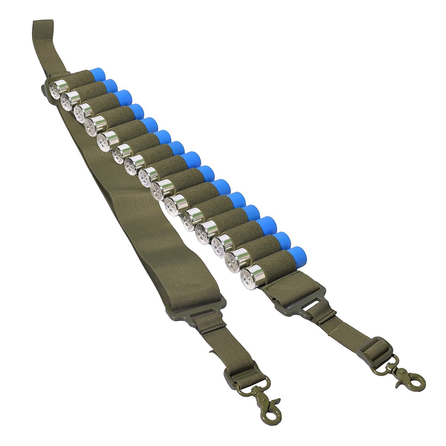 15 Hole Shotgun Carrying Strap Multifunctional Rope Multifunctional 2 Point Tactical Strap Crossbody Gun Strap