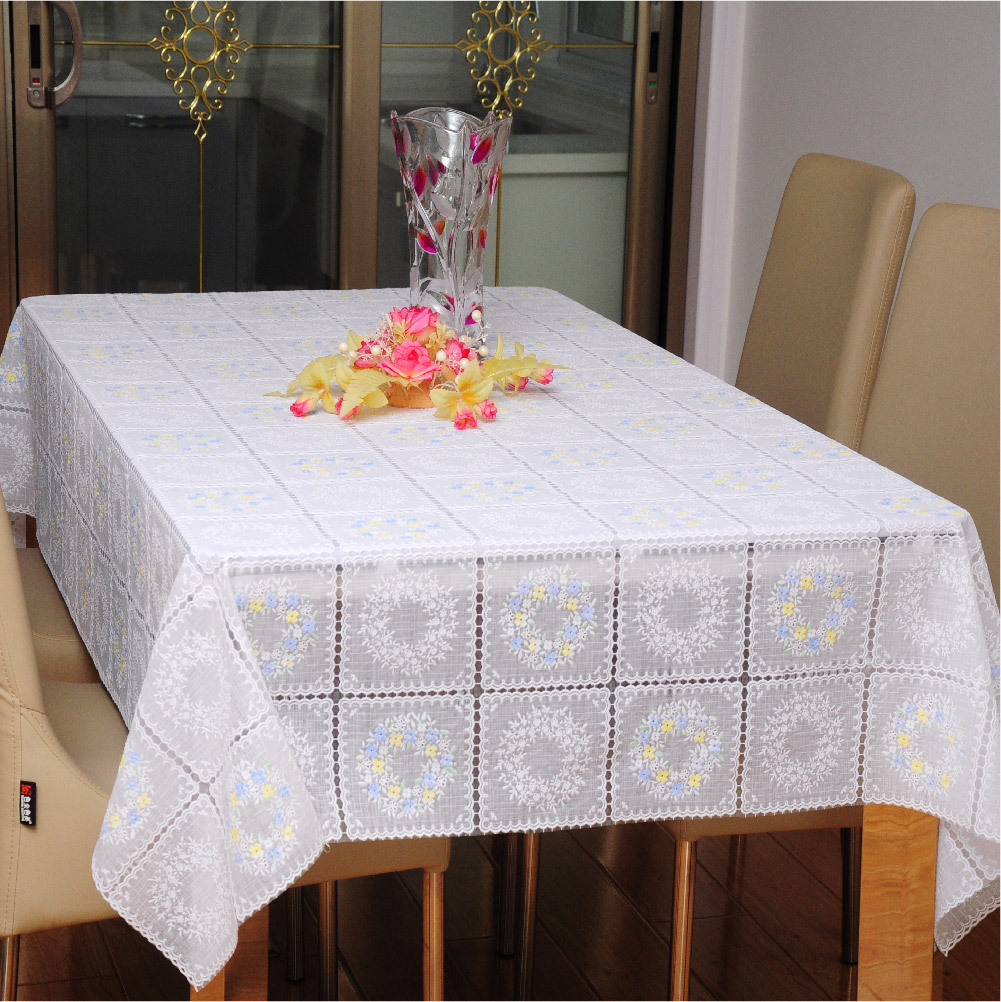 Factory Direct pvc tablecloth lace new tablecloth waterproof anti-scald oil-proof home hotel wholesale and retail