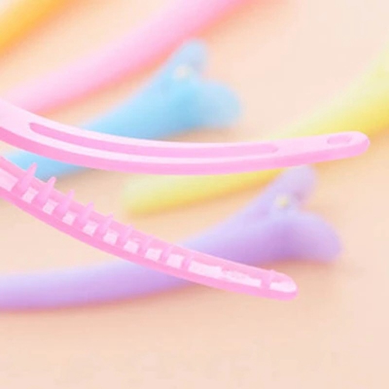 Korean version of candy color duck bill clip jelly color tip clip color translucent hair clip 8cm plastic hair clip wholesale