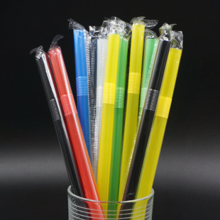 Postage 500 disposable straw independent packaging bubble tea can be bent thick straw color pregnant women large straw