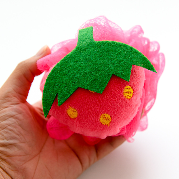 F311 Fruit Shape Bath Bath Ball Bath Flower Bath Soft Large Foaming Ball Bath Exfoliating Bath