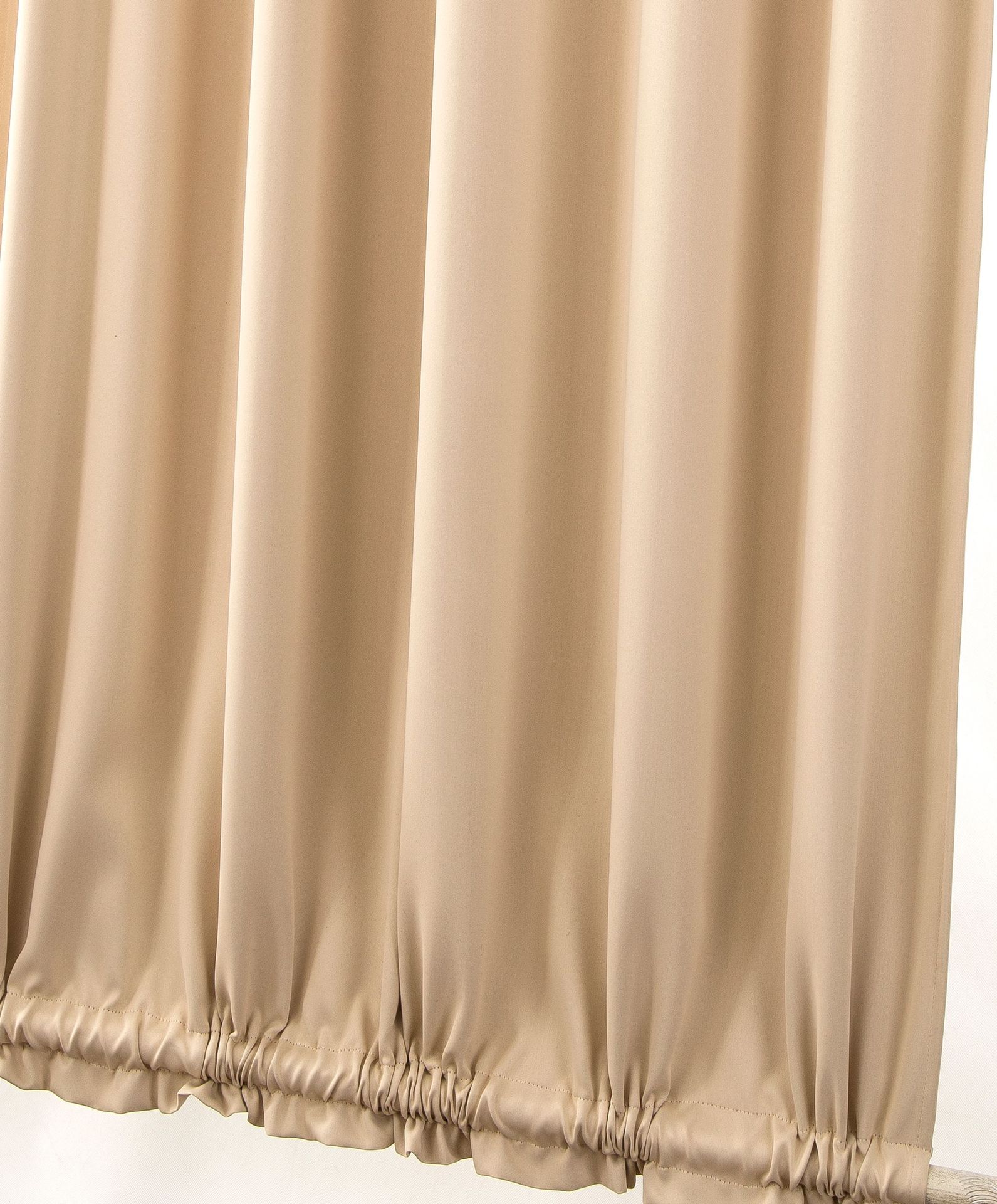 Factory direct cross-border curtain finished wear Rod door curtain high precision solid color curtain French door curtain wholesale