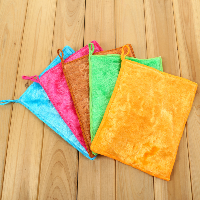 Washing towel Taobao [5 pieces of clothes on behalf of hair] washing towel wood fiber absorbent kitchen washing cloth oil-free cloth