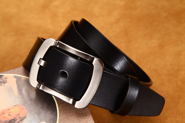 Produttori popolari all'ingrosso cintura da uomo in pelle di vacchetta con fibbia ad ardiglione a due strati cintura da uomo retrò versatile da lavoro_voghion.com