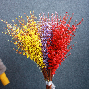 New simulation grass flower cross-border supply pe foam beads grass flower atmosphere layout decorative flowers multi-color optional wholesale