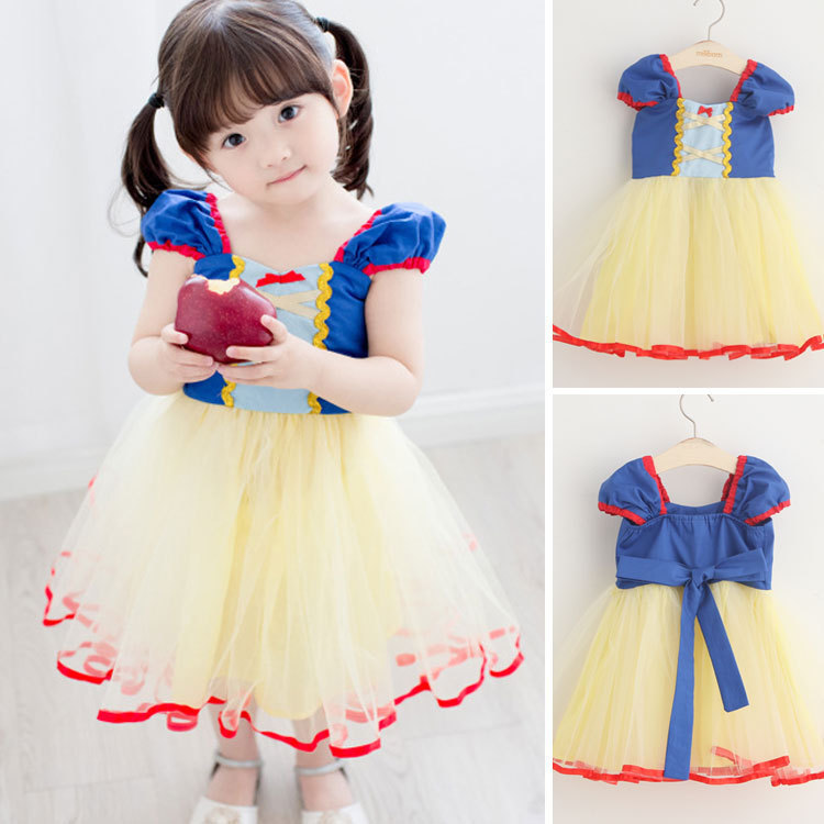 Summer Snow White Dress Christmas Costume Alice Dress Children's Performance Dress