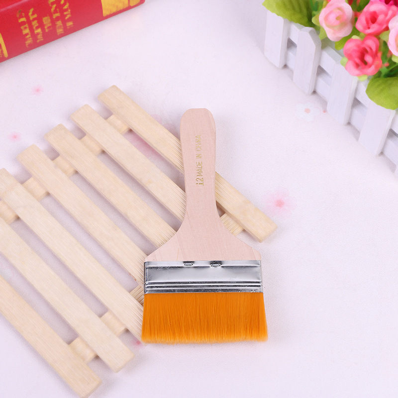 Nanchang manufacturers nylon plate brush wall paint brush cleaning dust acrylic watercolor oil painting plate brush wholesale
