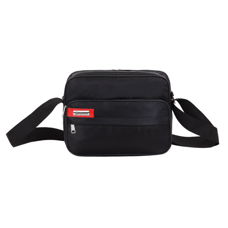 Wholesale nylon men's shoulder bag casual messenger bag men's zipper sports pouch men's change clutch bag