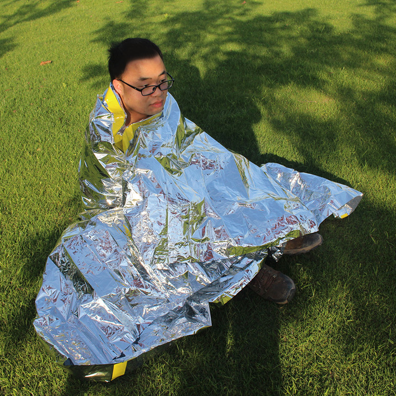 emergency tent outdoor life blanket survival blanket emergency blanket thermal insulation blanket j simple tent sunscreen space blanket