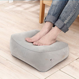 Spot supply new PVC flocking inflatable foot mat outdoor foot massage foot mat flocking foot mat wholesale