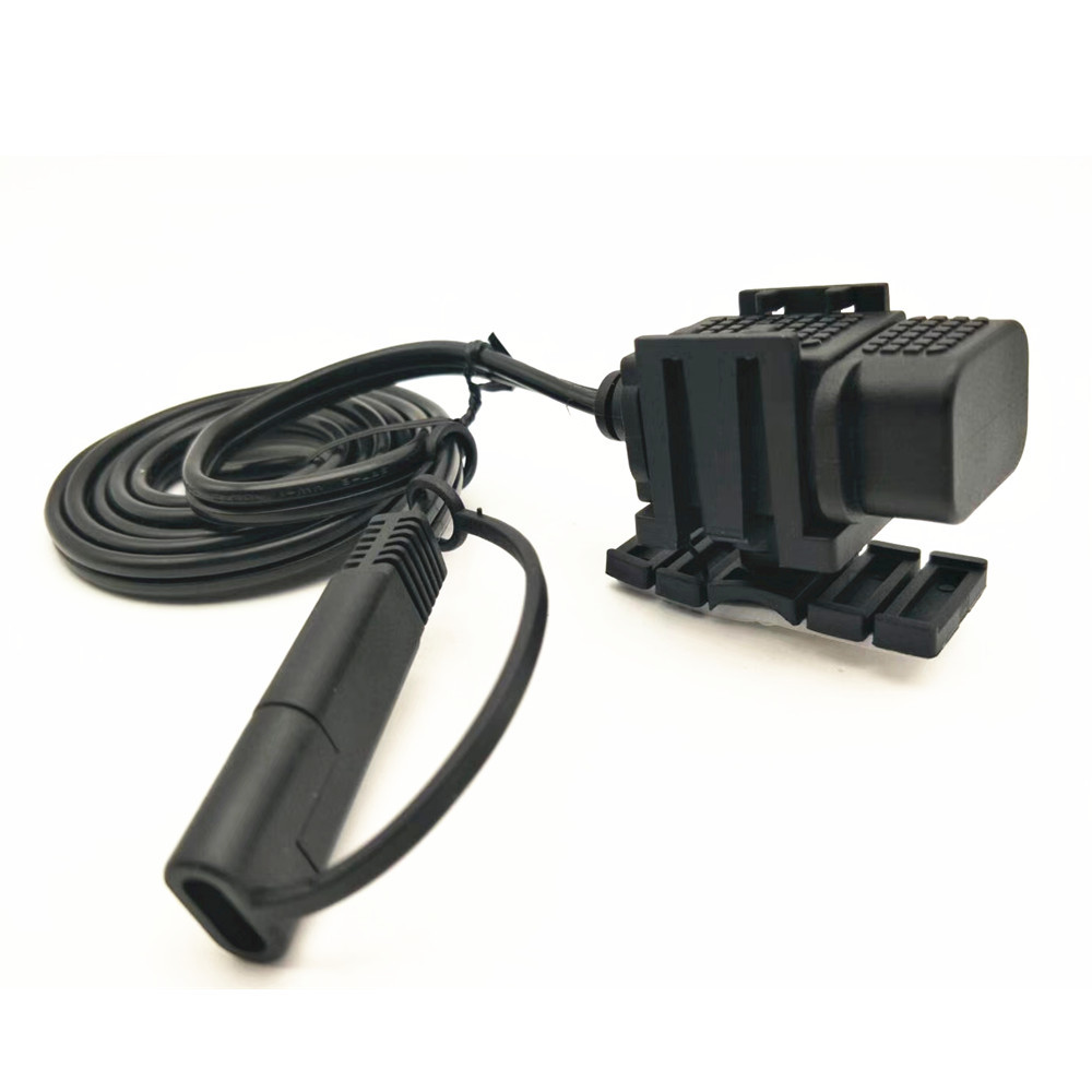 SAE single USB motorcycle charger mounting bracket SAE scooter mobile phone charger with cable