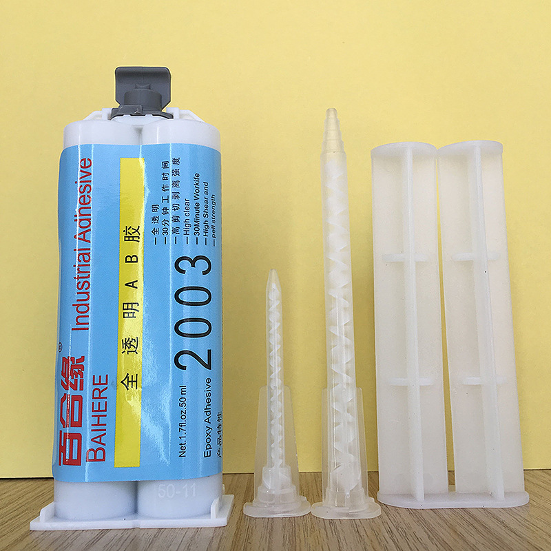 Transparent high viscosity epoxy resin 2003AB glue high strength weather resistance odorless glue transparent AB glue