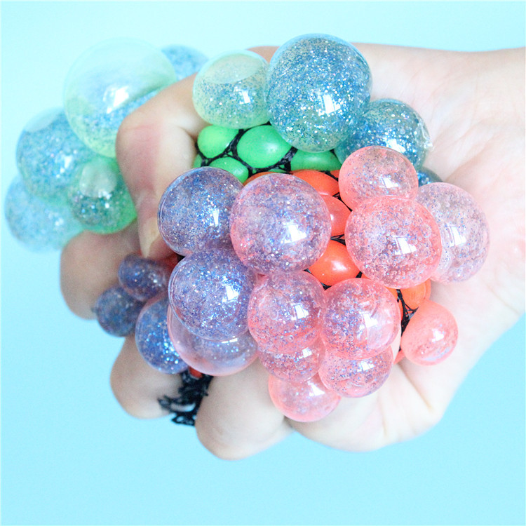 Vent decompression grape ball funny creative beads water polo vent pinch music beads grape ball toys wholesale
