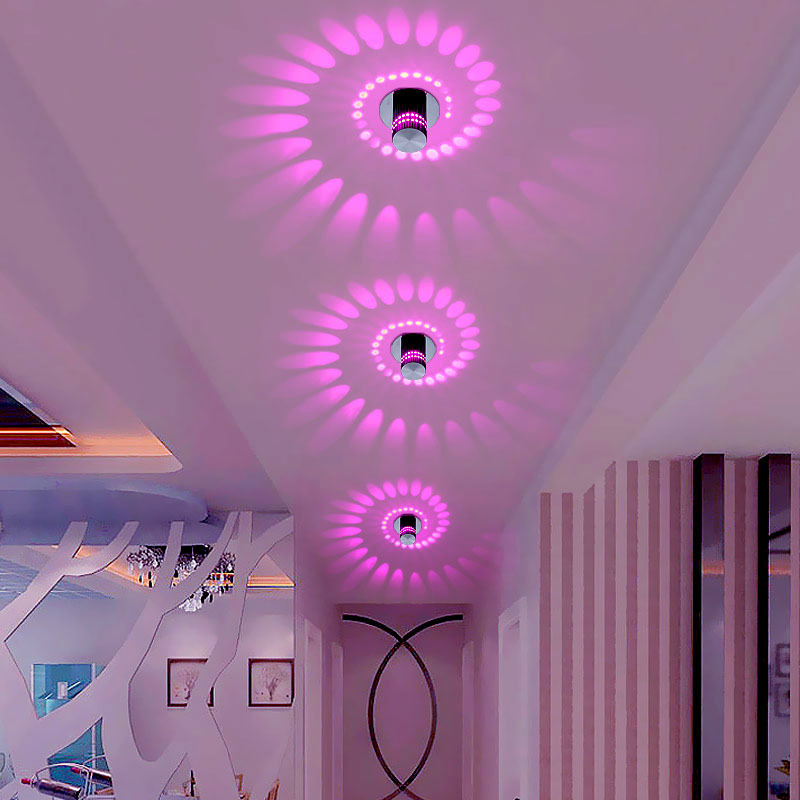 Factory wholesale simple creative wall lamp bedside background wall decorative lamp home light effect lamp ceiling modeling color changing lamp