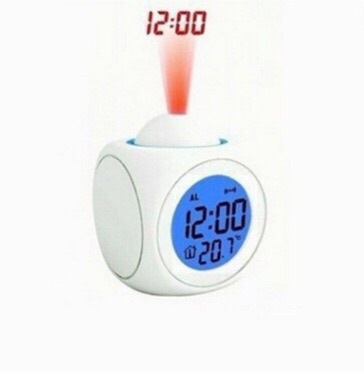 English voice projection clock calendar