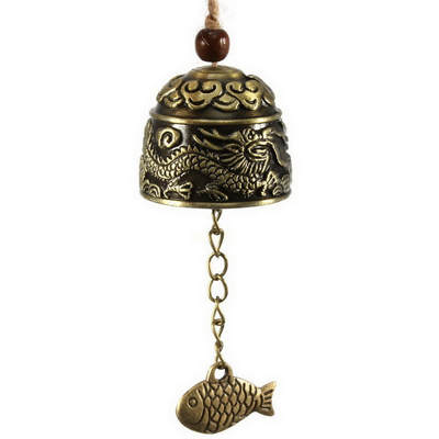 Bell Dragon Pendant Yunnan Dongba Metal Wind Bell Hanging Creative Metal Home Decoration Dragon Pattern