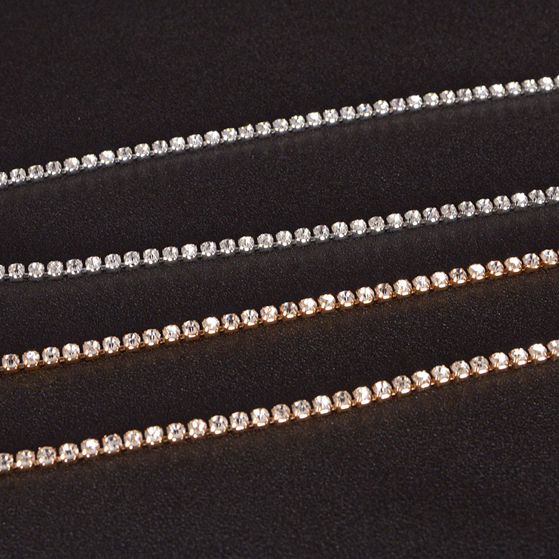 Foreign Trade Hot Selling European and American Jewelry Simple Bright Shining Zircon Waist Chain Body Chain Sexy Personality All-match