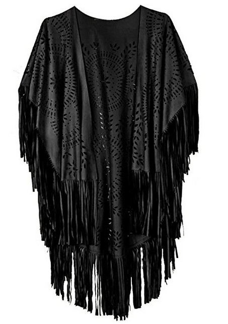 European and American shawl summer new women's top tassel shawl retro simple suede cape production Wholesale