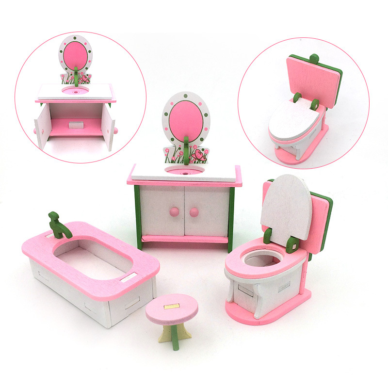 Doll House Miniature Simulation Home Children's Toys Wooden Personality Creative Building Blocks Toys Creative Interest Home