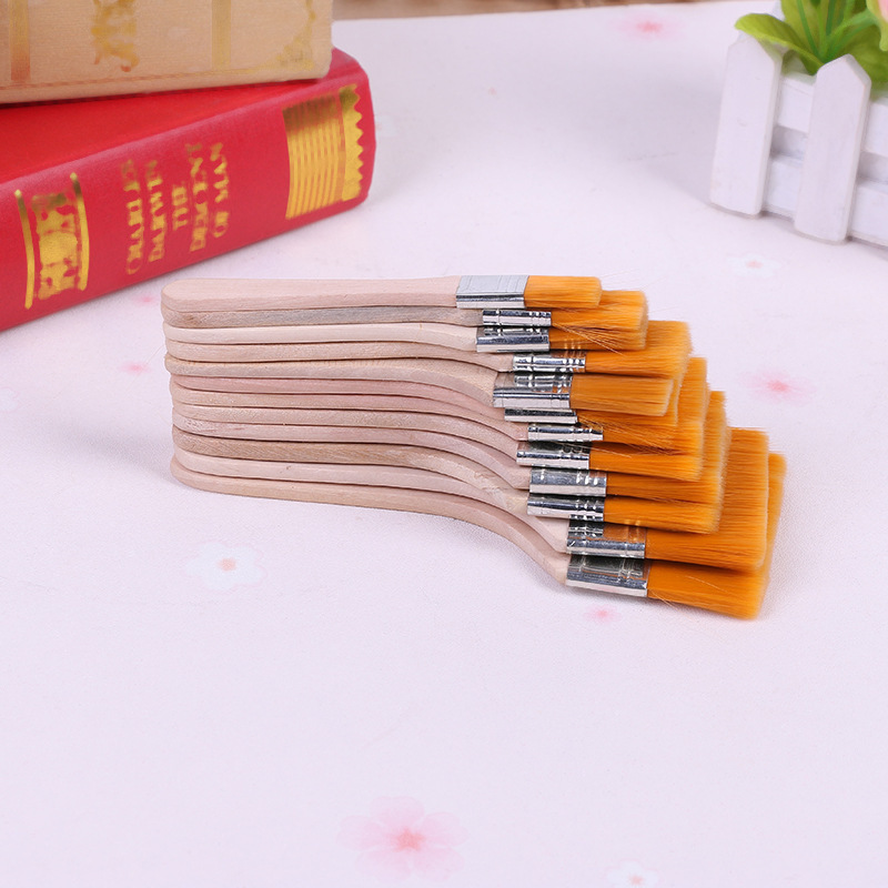 Nanchang manufacturers nylon plate brush wall paint brush cleaning dust acrylic watercolor oil painting plate brush wholesale
