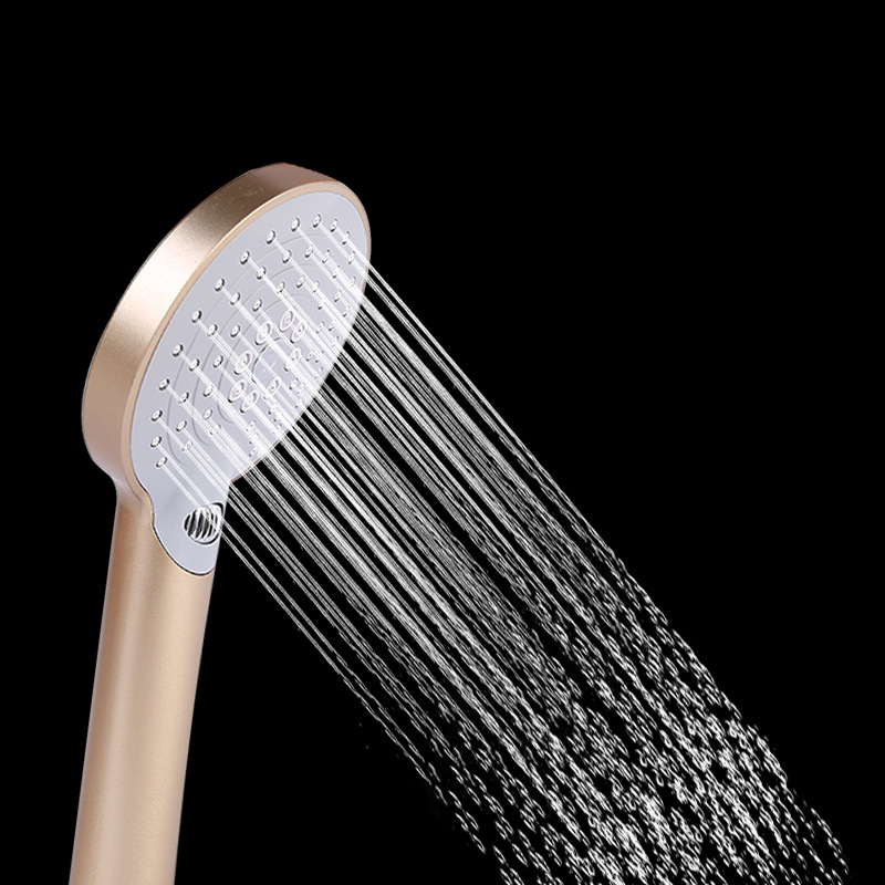 Factory wholesale shower set plating nozzle blister three-piece ABS multifunctional shower nozzle