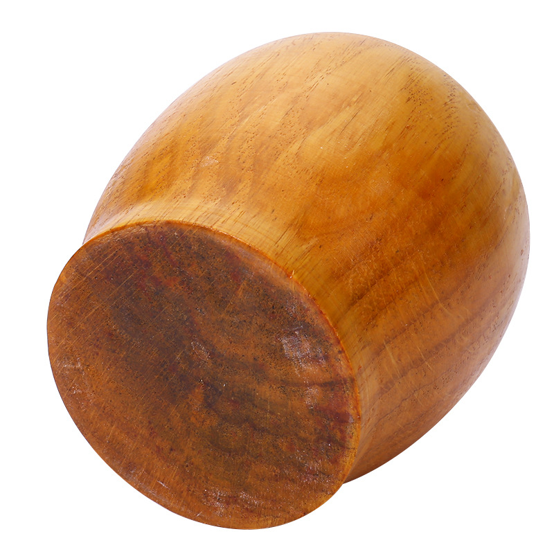 Solid Wood Garlic Mash Pot Wooden Pot Garlic Mill Household Wood Mortar Supplementary Food Pressure Garlic Mill Garlic Mill Wholesale