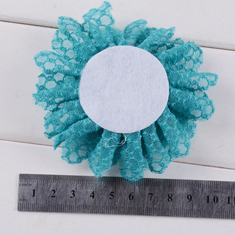 diy Shoe Flower Hat Flower Corsage Garment Decorative Handmade Flower 9cm Blended Gauze Large Flower Accessories 17 Colors