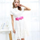 Women's elastic belt chiffon big bow waist dress fashion sweet a generation of hair belt 100.00cm inches