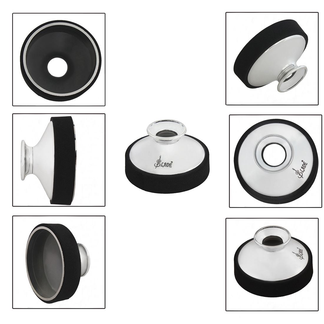 Round alto saxophone mute beginner ABS mute musical instrument wind music accessories wholesale factory direct hair