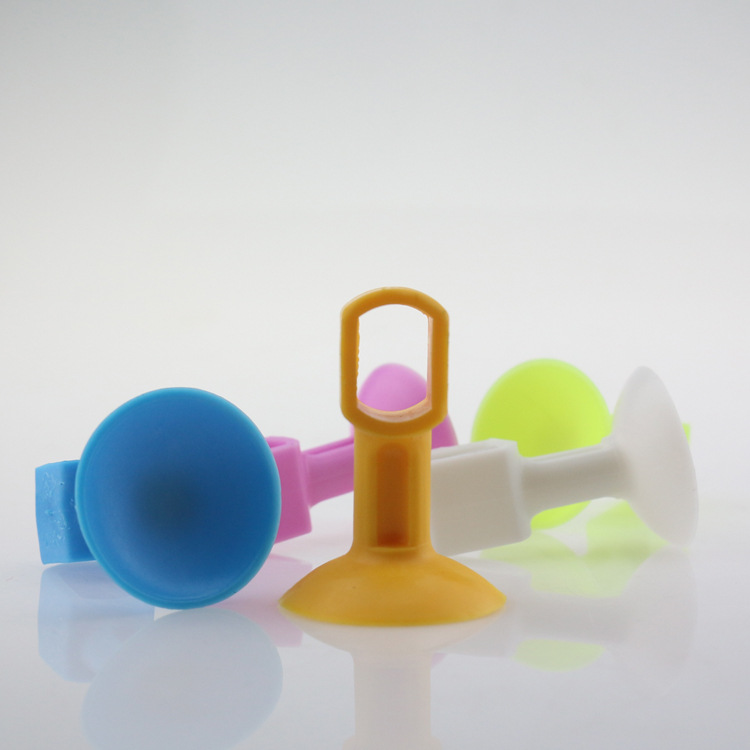 Mute plastic non-perforated door suction plastic silicone door suction set door handle bathroom bathroom anti-collision door suction