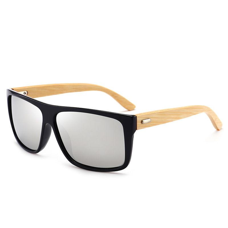 European and American new fashion sunglasses men's classic trendy sunglasses bamboo leg bamboo leg glasses factory wholesale PC