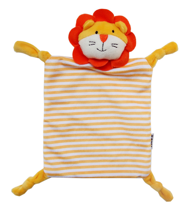 JJOVCE Baby New Super Soft Anchorage Towel Slippery Towel Animal Soothing Doll Plush Baby Toy