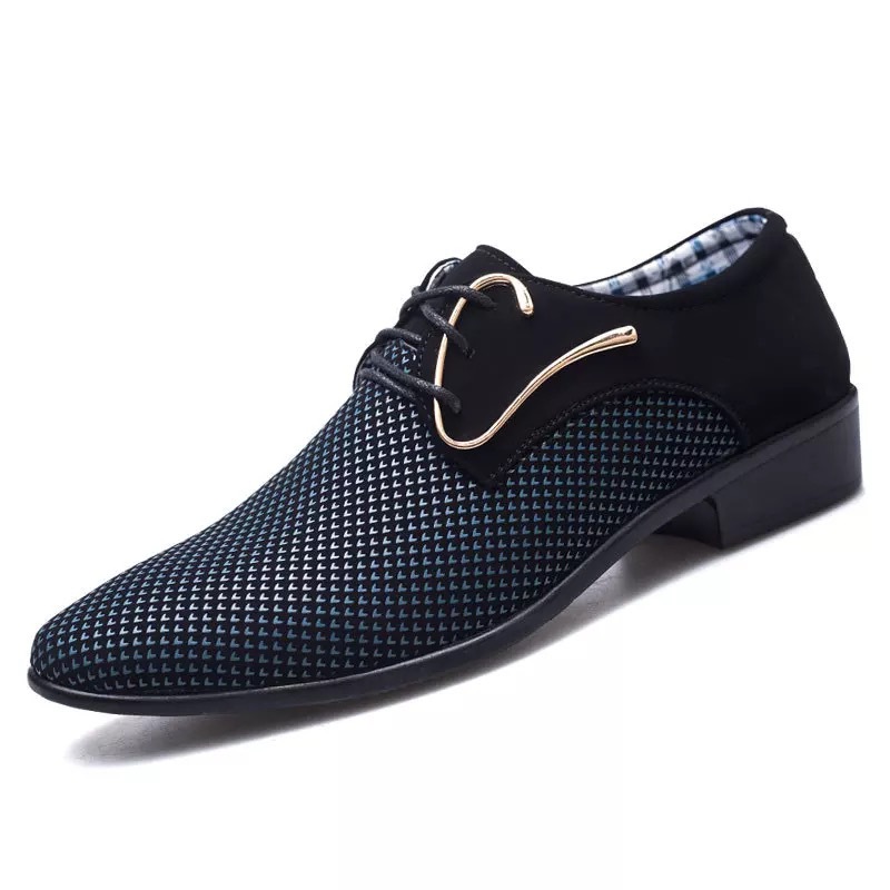 The new casual shoes men's business formal leather shoes wedding shoes fashion scrub lace men's shoes wholesale