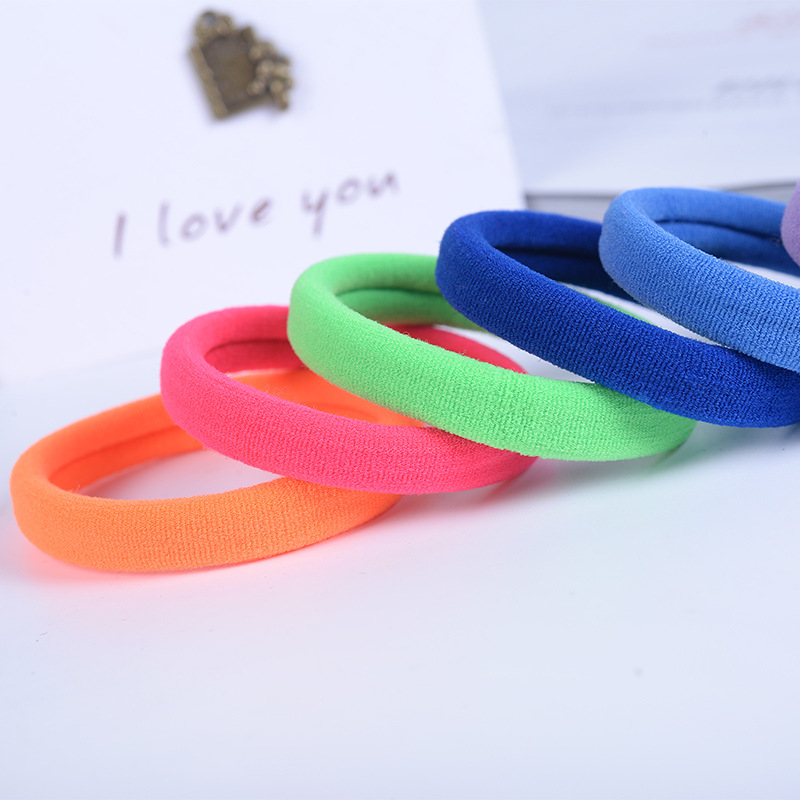 60PCs children's new hair accessories fashion creative hair ring head rope whole box set high elastic seamless rubber band wholesale