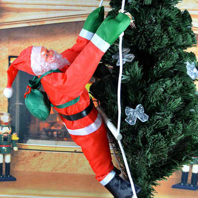 Amazon Explosions 40CM1 Ladder Santa Claus Doll Christmas Home Decorations Christmas Tree Accessories