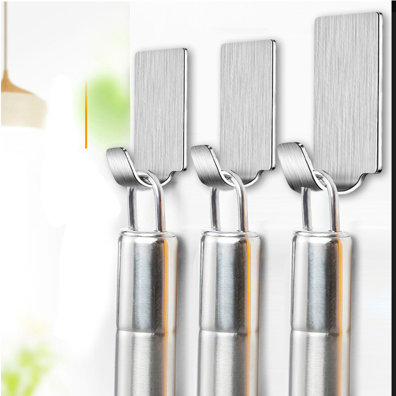304 stainless steel sticky hook strong hook strong seamless nail-free hook wall hanging toilet bathroom creative hook