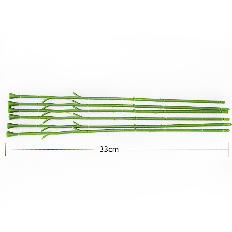 Simulation rose Rod wire mesh flower accessories with leaves Rose Rod wedding flower arrangement wire soap flower Rod leaves