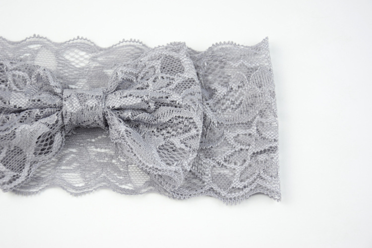 European and American New Hot Selling Hair Accessories Children's Lace Bow Hair Band Baby Headband Headwear and Headwear