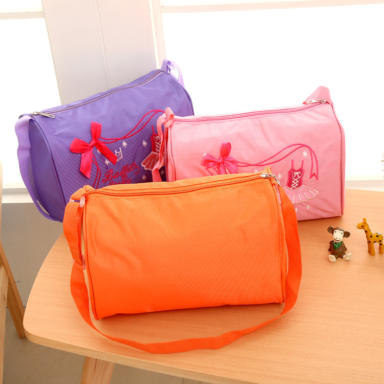 子供用ダンスバッグDance Bag防水ファッションショルダーバッグ二重バレエバッグ印子刺繍ショルダーバッグ|undefined