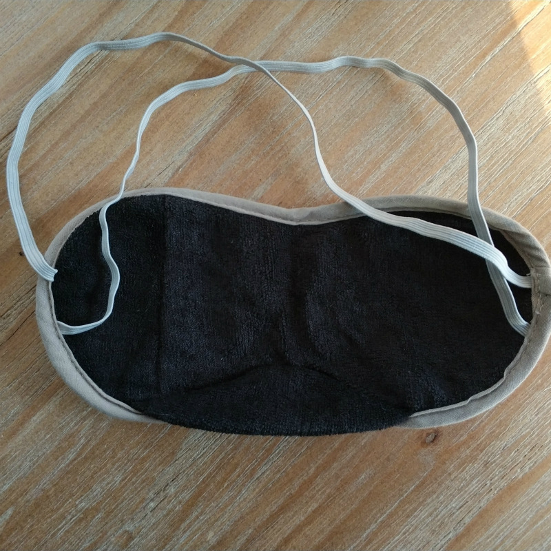 Double layer towel cloth eye mask aviation gift travel game training activity shading sleep sleeping partner eye mask