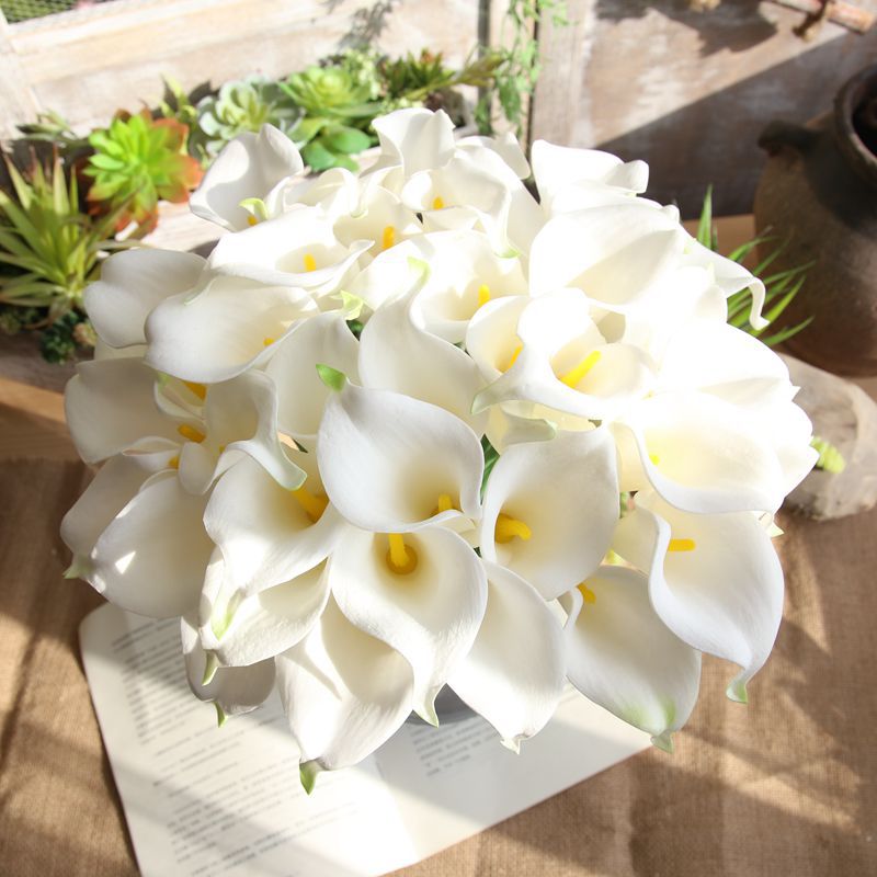 Cross -Bordder Supply Pu Mini Horseshoe Lotus Rui Rui Home Mabrishing Fake Floak Flower Wedding Wedding Оптовая MW08083