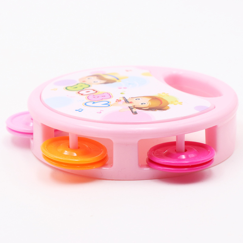 Children's bell drum cartoon baby musical instrument rattle kindergarten small gift toy wholesale maternal and infant store gifts