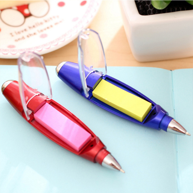 Student prizes multi-functional creative ballpoint pen lanyard note paper LED light pen portable advertising pen custom wholesale