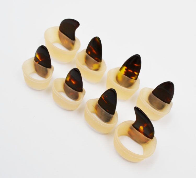 Guzheng Nail Set Wholesale Free Adhesive Tape Children Adult Guzheng Nail Set Silicone Tape Isha