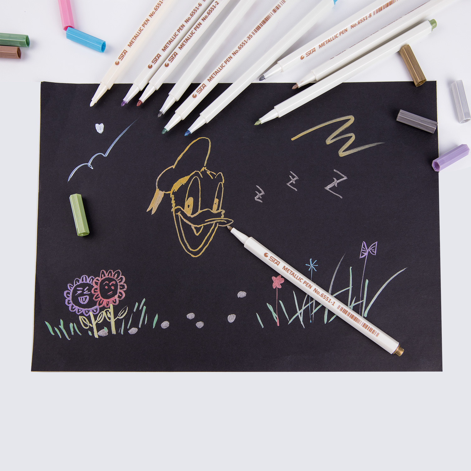 Stasta 6551 cross-border supply metal pen paint pen metal color pen wholesale sales